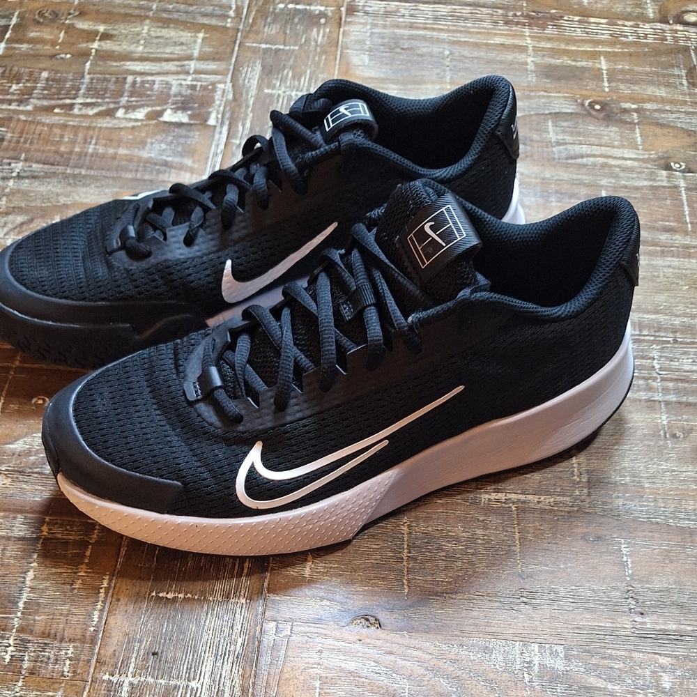 Nike Air Vapor Womens Tennis Shoes Black With Swoosh Size 10 No Box‎